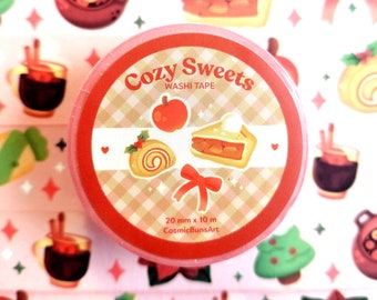 Cozy Sweets Washi Tape: Kawaii Holiday Stationery