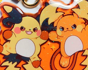 Pokemon Legends Z-A – Mega Raichu X and Y Enamel Pin - Acrylic