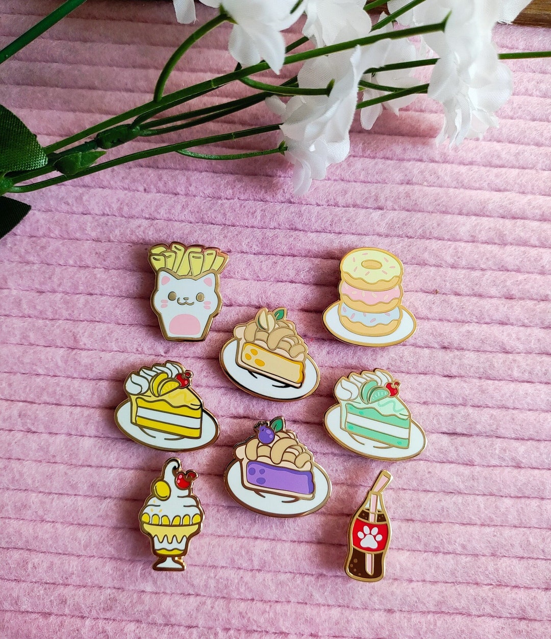 Kitschy Mini Pin Sets - Cute Food Mini Pins - Cute Pin - Kawaii Food ...
