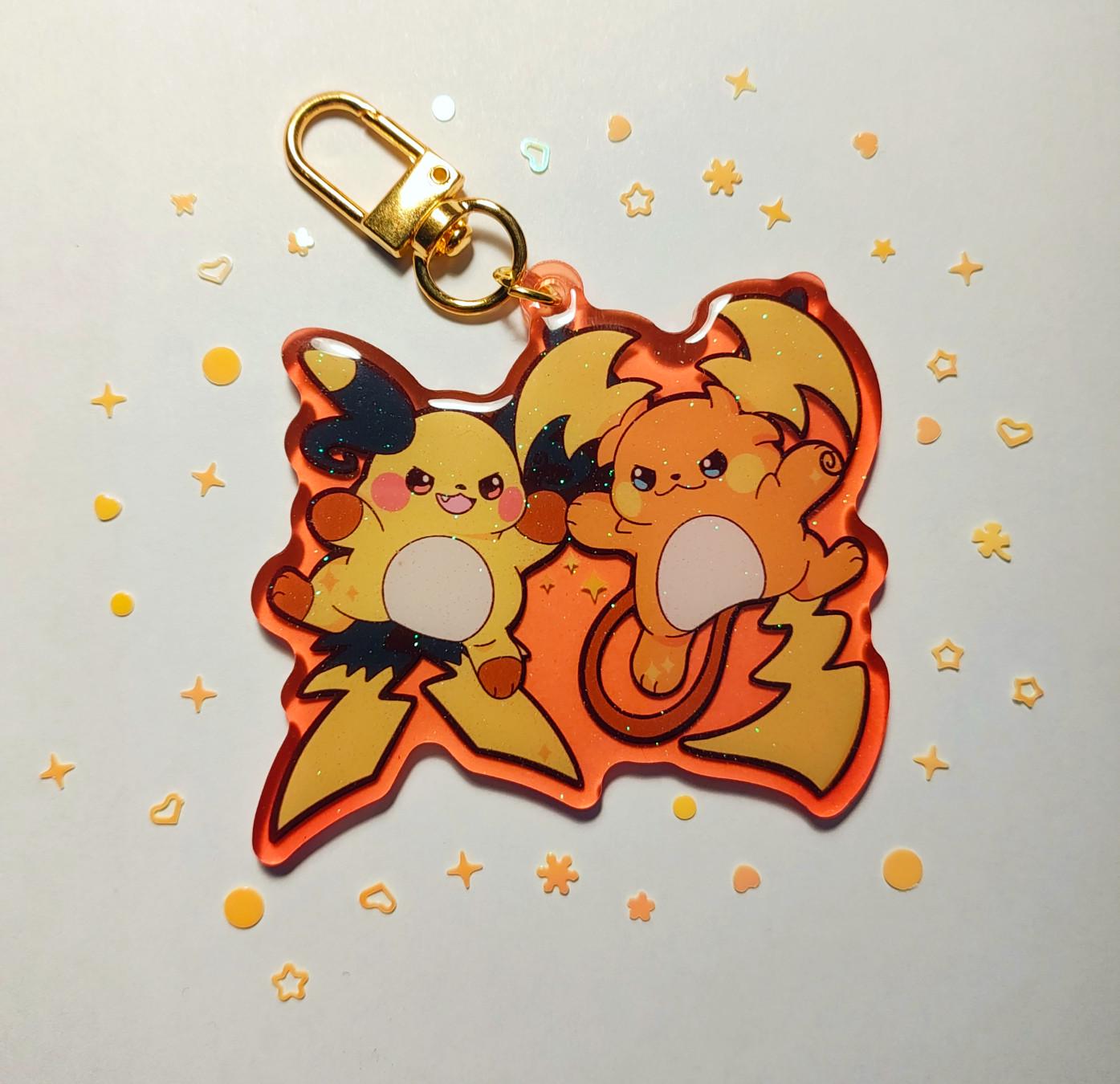 ポケモンレジェンドZ-A – メガライチュウX＆Y エナメルピン - アクリル