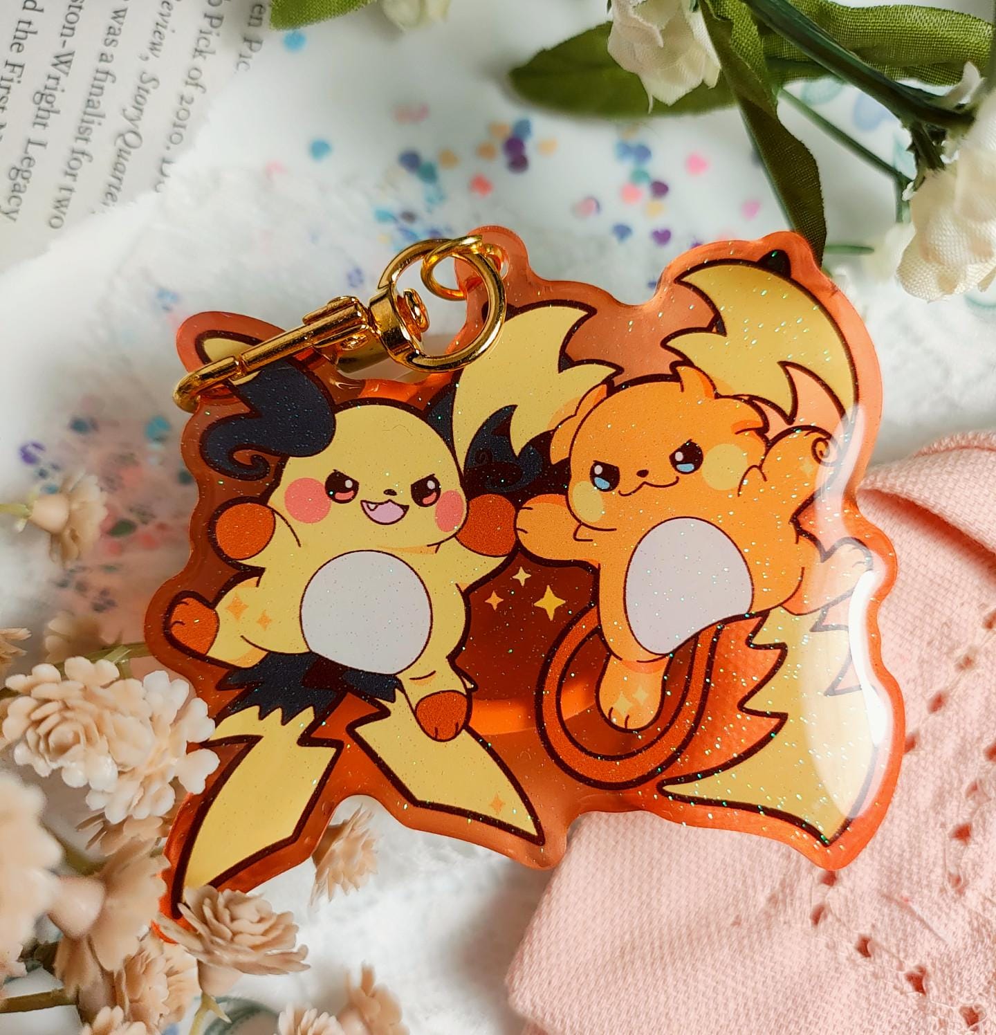 ポケモンレジェンドZ-A – メガライチュウX＆Y エナメルピン - アクリル