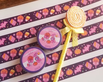 Spooky Candy Washi Tape - Halloween Washi Tape - Washi Tape - Kawaii Stationery - Kawaii Washi Tape - Stationery Supplies