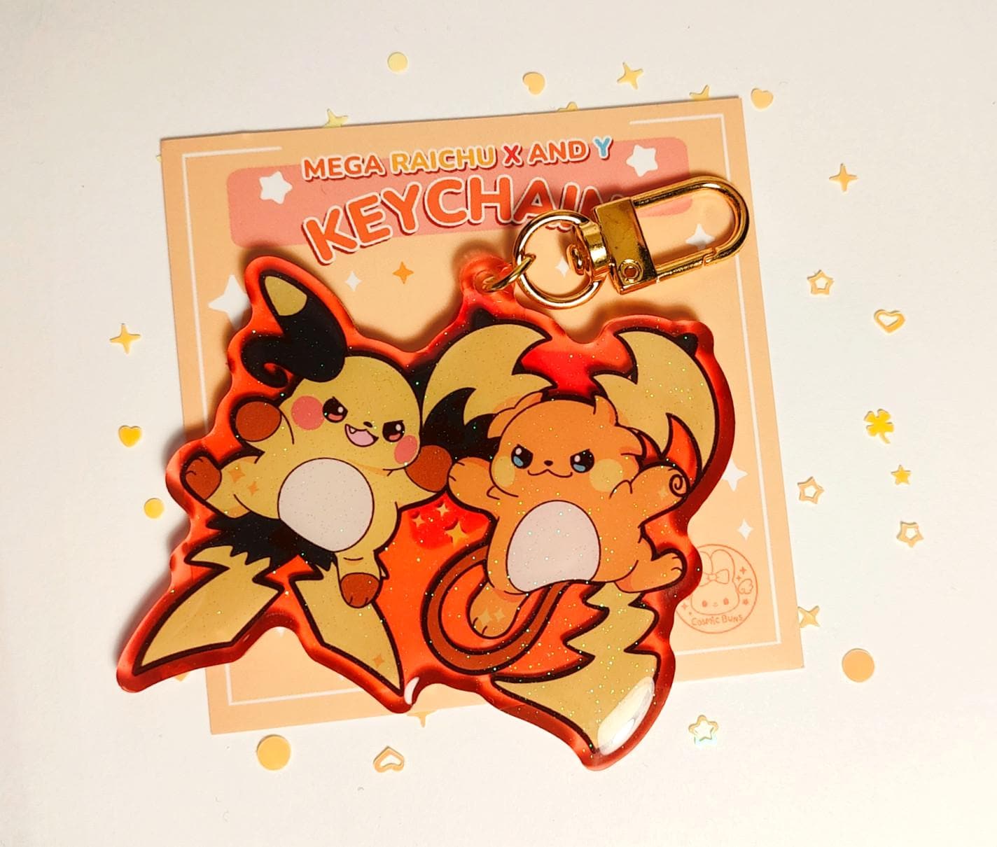 ポケモンレジェンドZ-A – メガライチュウX＆Y エナメルピン - アクリル