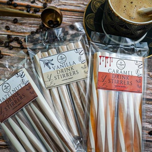 Coffee Drink Stirrers, Coffee Sticks, Gift For Her, Gift For Him, Coffee Gift, Coffee Syrup, Coffee sweets, Birthday Gift, Candy Sticks Mixed Set