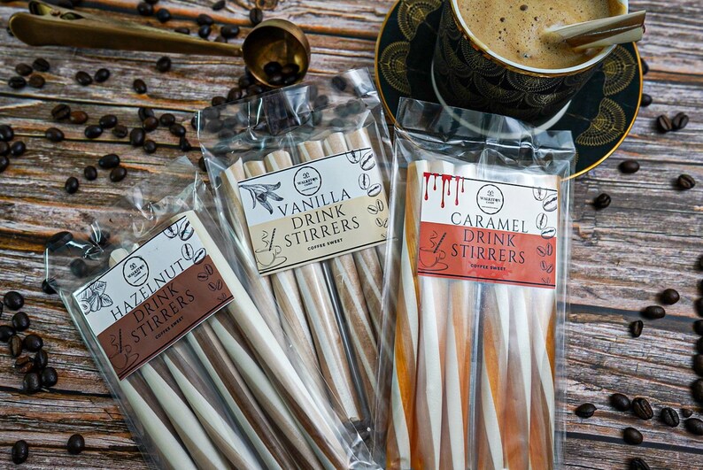 Coffee Drink Stirrers, Coffee Sticks, Gift For Her, Gift For Him, Coffee Gift, Coffee Syrup, Coffee sweets, Birthday Gift, Candy Sticks Mixed Set