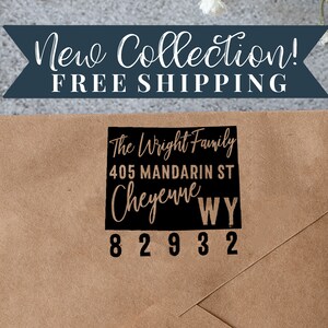 Custom Wyoming Return Address Stamp - Personalized Self Inking State Stamp Wyoming