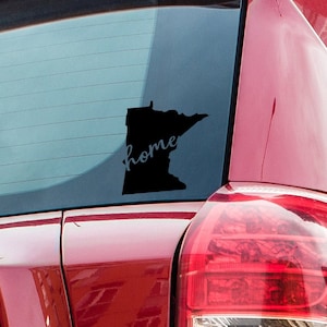Custom Minnesota Home Vinyl Decal - Available in 20 Colors!