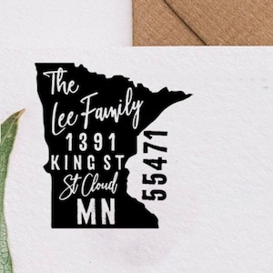 Personalized Minnesota Address Stamp
