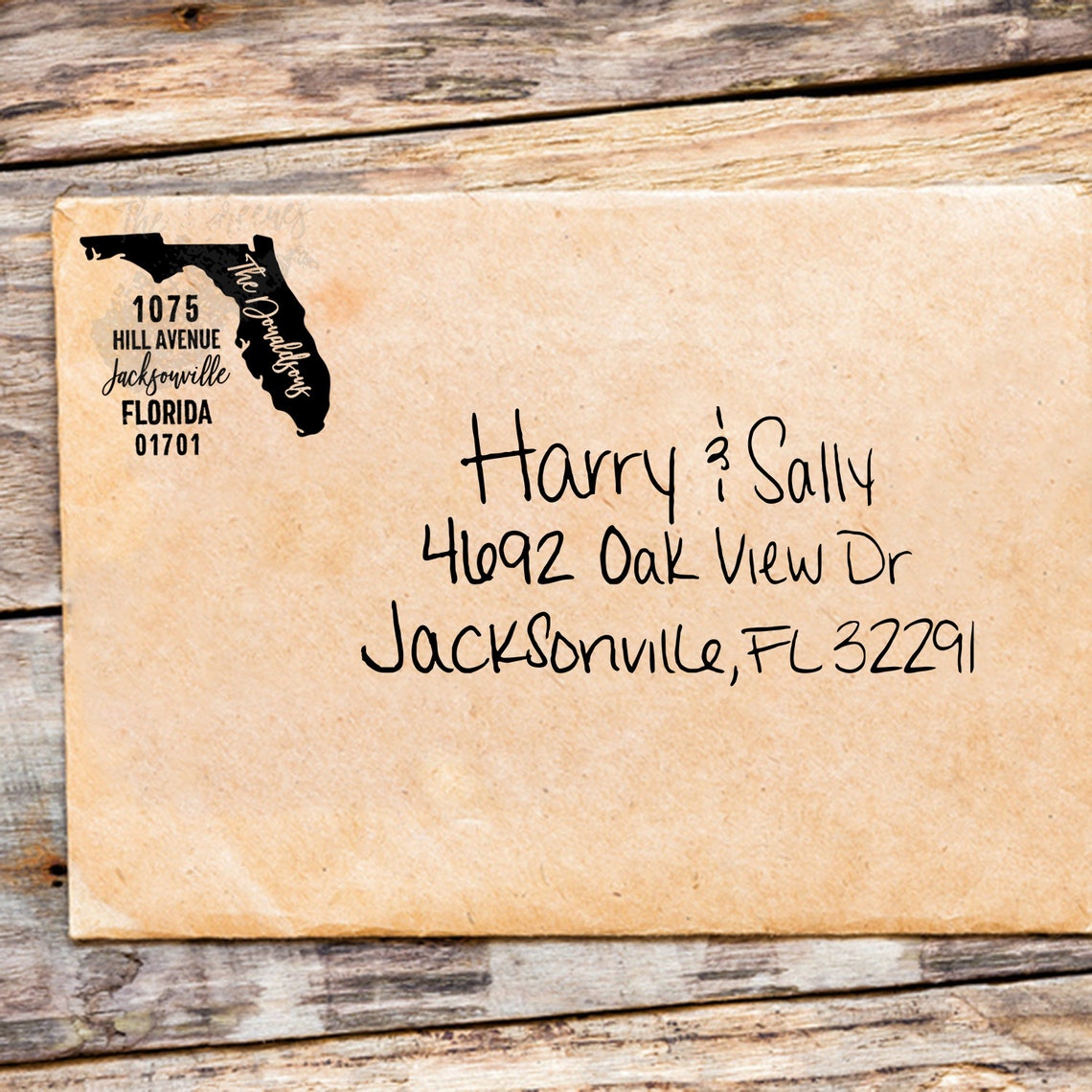 Custom Florida Return Address Stamp Personalized Self Inking Etsy