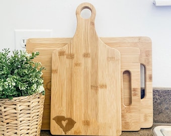 My Heart is in South Carolina, Wooden Paddle Cutting Board