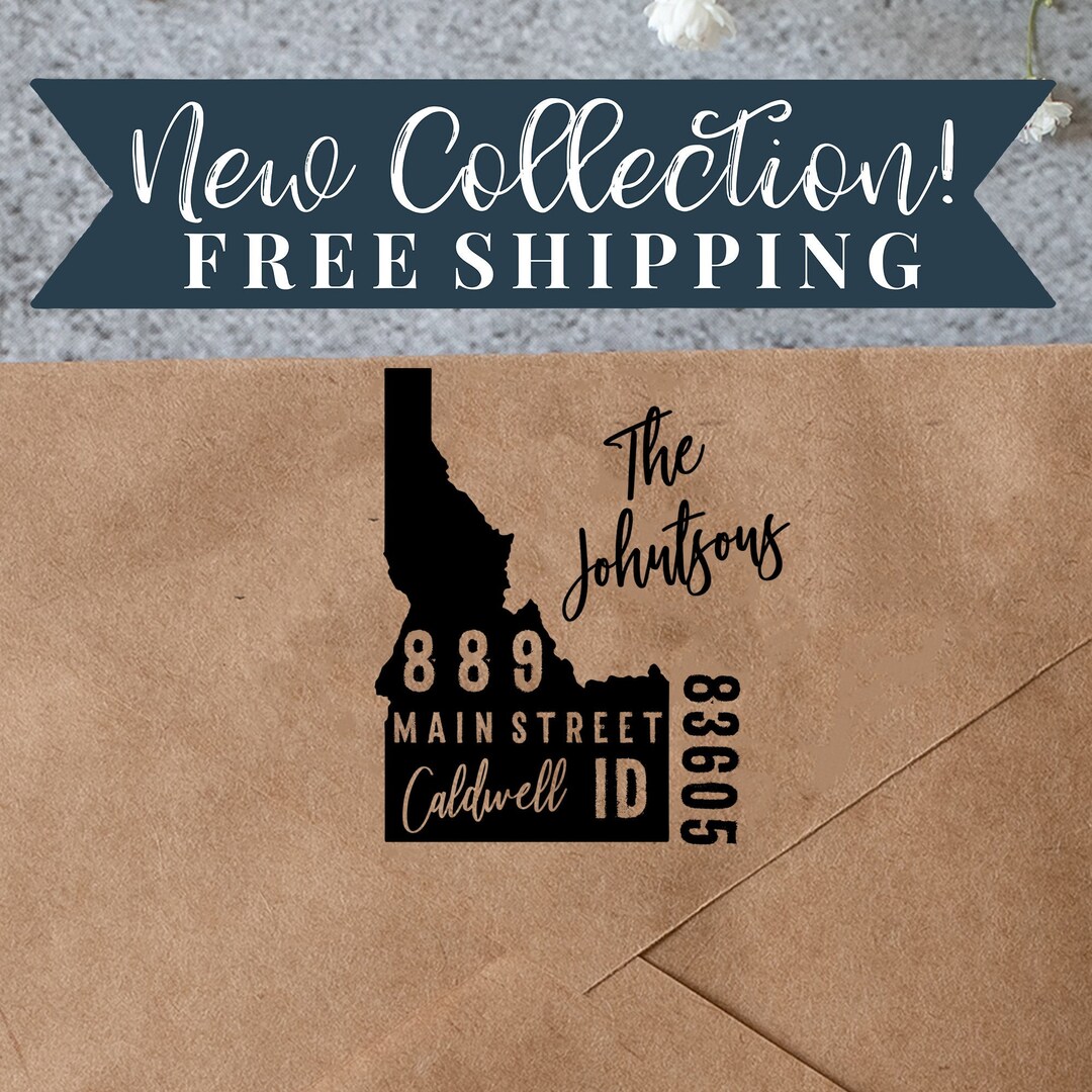 Custom Idaho Return Address Stamp Personalized Self Inking State Stamp