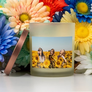 Candle Upload Your Photo | Personalized Photo Candle Label