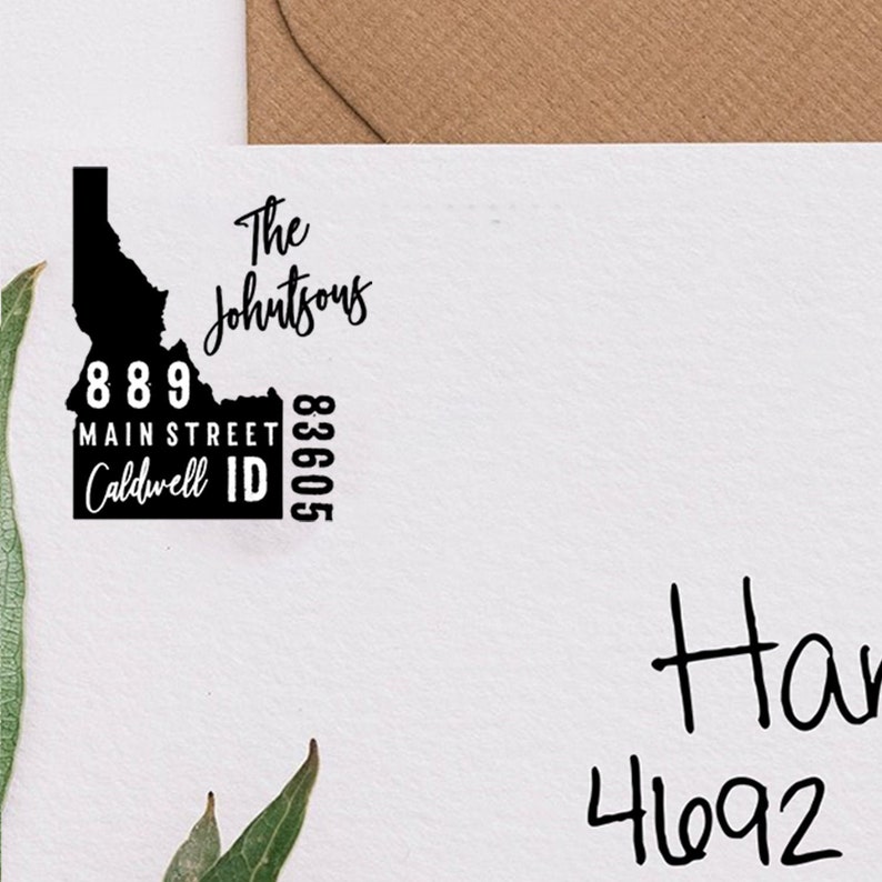 Custom Idaho Return Address Stamp Personalized Self Inking Etsy