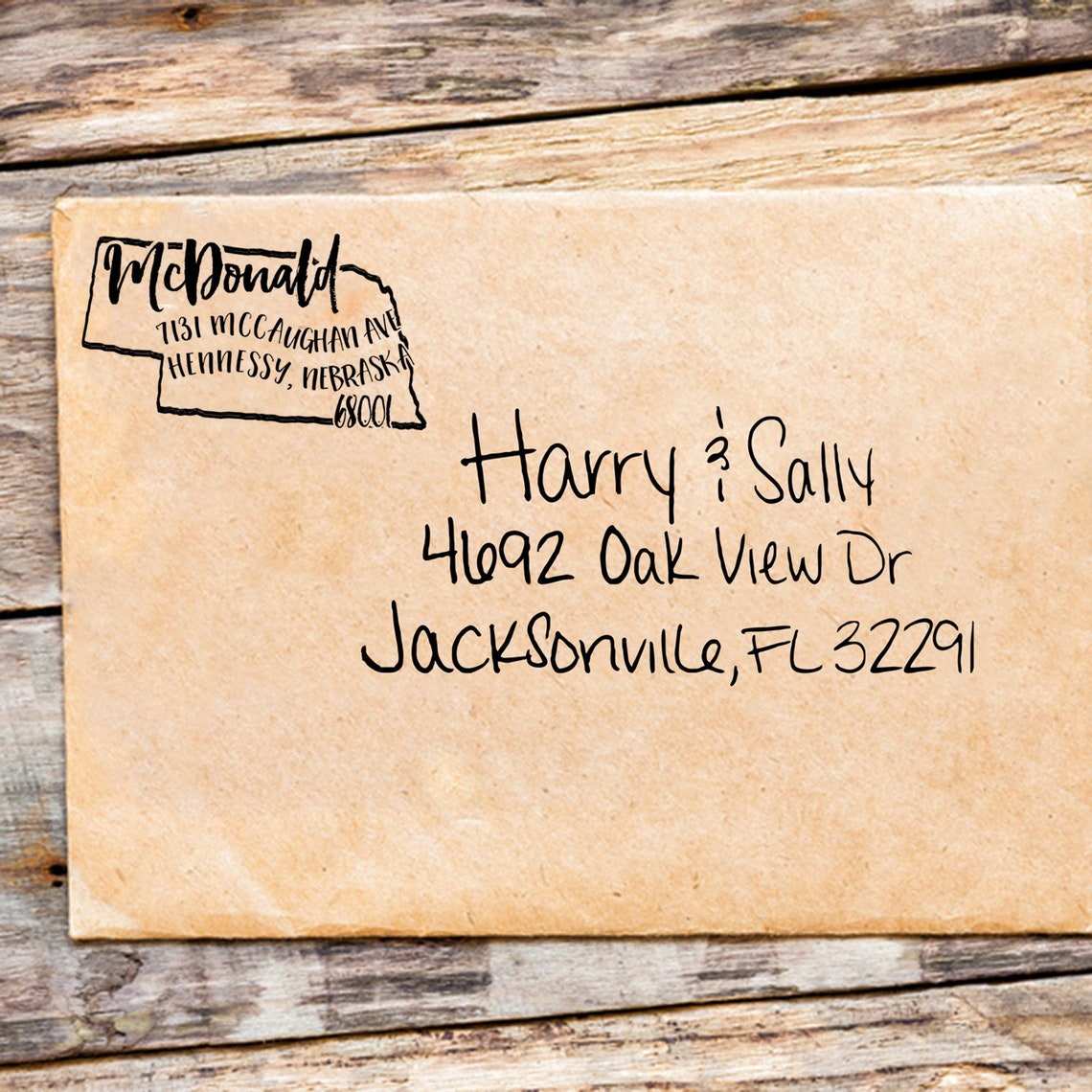 Nebraska Address Stamp Personalized Nebraska Return Address Etsy