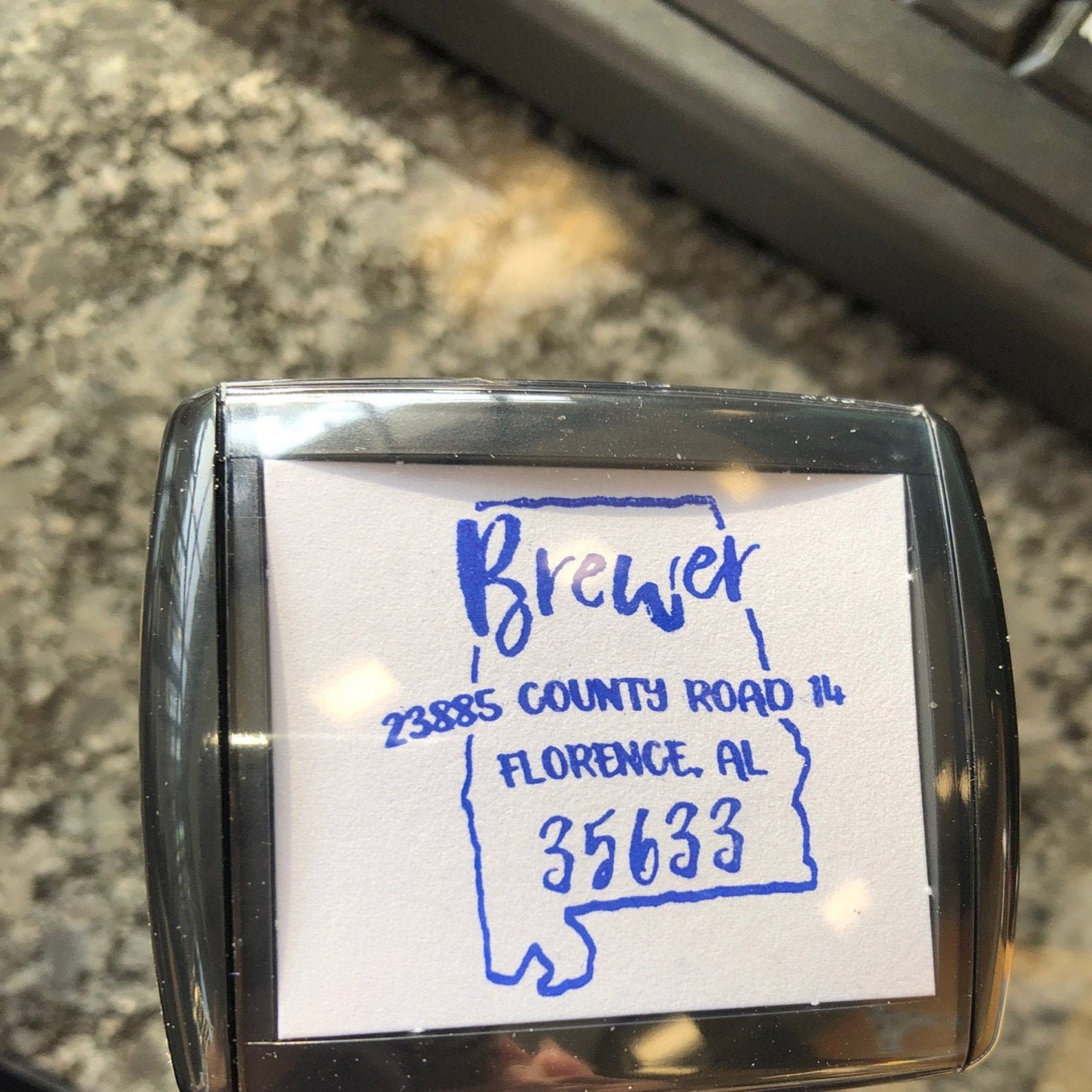 Custom Alabama Address Stamp Personalized Alabama Return Etsy