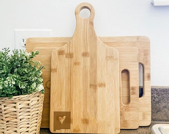 My Heart is in New Mexico, Wooden Paddle Cutting Board