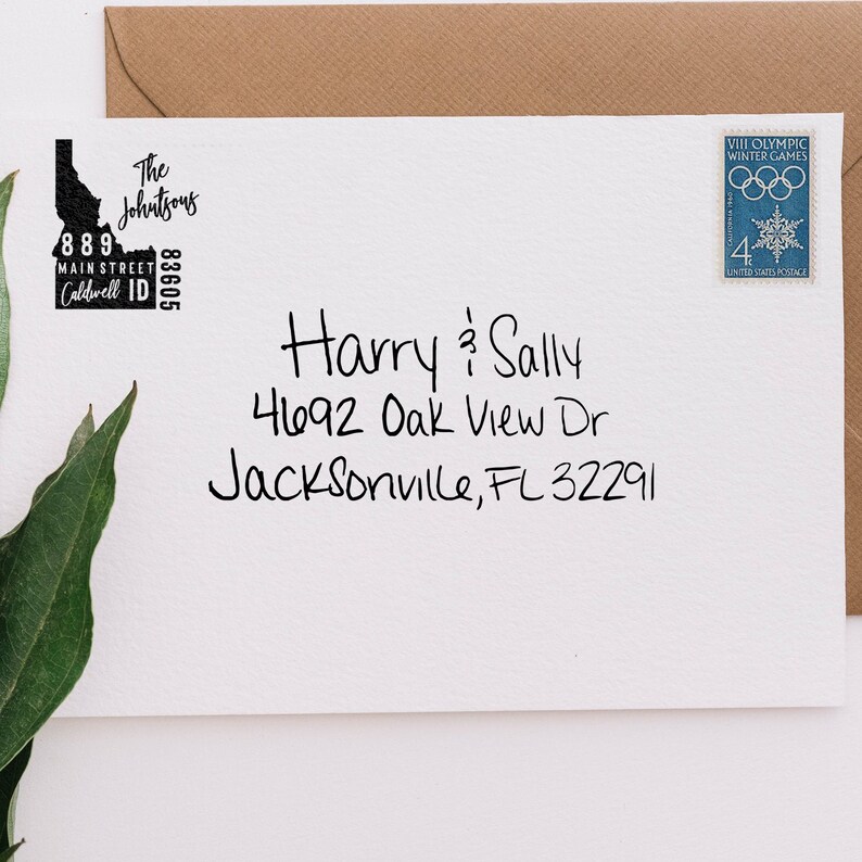Custom Idaho Return Address Stamp Personalized Self Inking Etsy