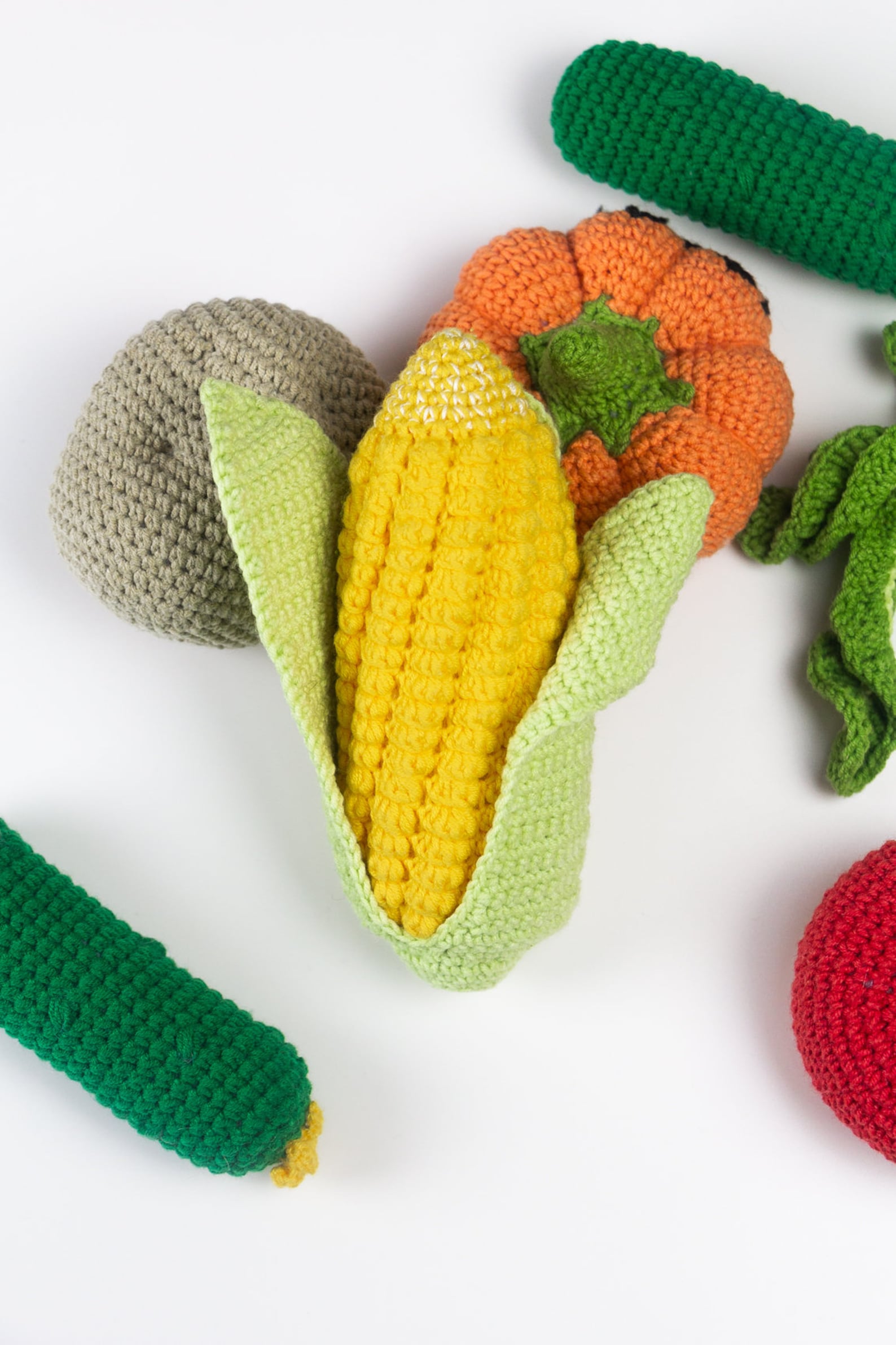 Corn toy stuffed corn knitted corn play food for kids Etsy