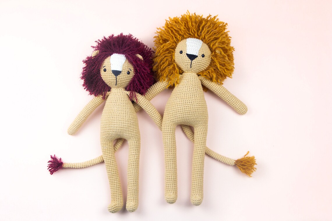 Lion toy large stuffed lion animal toy jungle animals toy Etsy