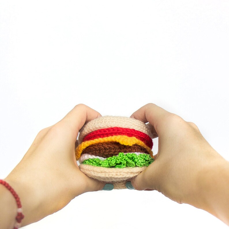 Burger toy cheeseburger fast food toy hamburger toy fake food Etsy