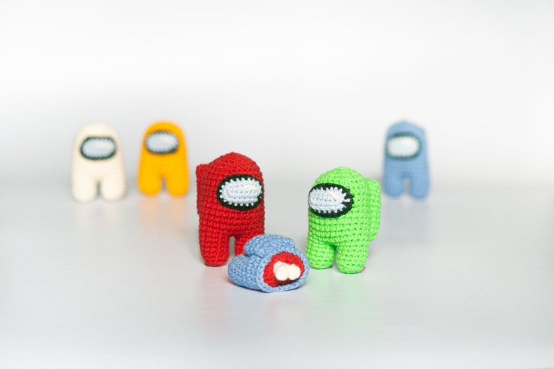 Among Us Plush Keychain Imposter Plush Among Us With Hat Among Etsy