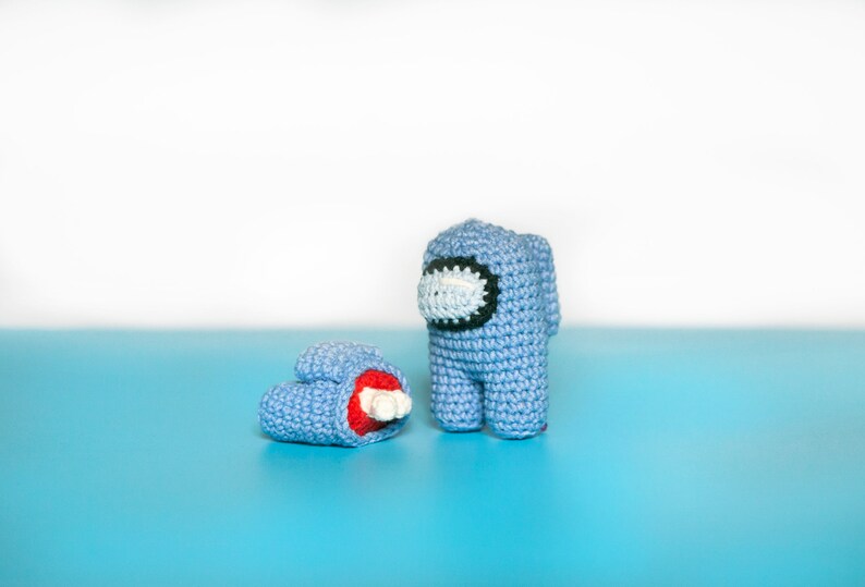 Among Us Plush Keychain Imposter Plush Among Us With Hat Among Etsy