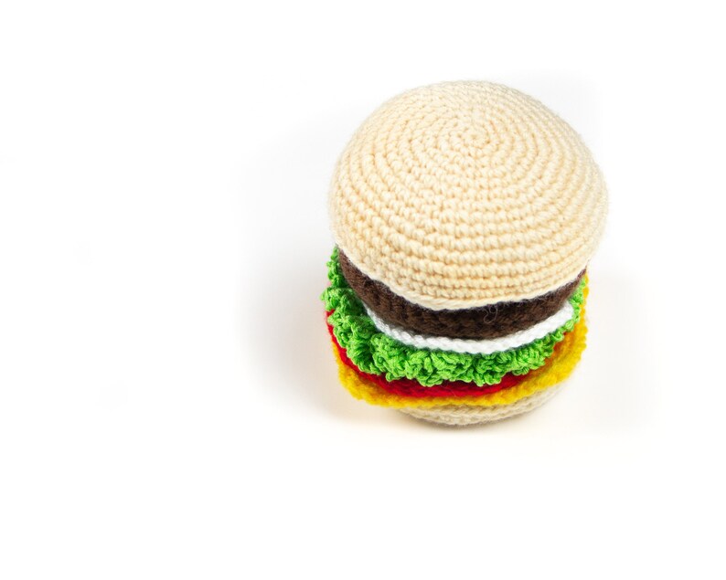 Burger toy cheeseburger fast food toy hamburger toy fake food Etsy
