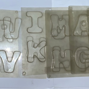 Letras del alfabeto de chocolate con leche A-Z