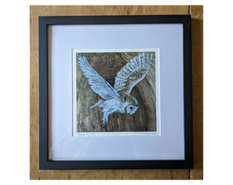 Framed Owl Giclee Print