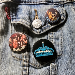 Scorpions vintage 1980s pins from Mad Mona collection