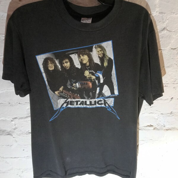 1987 METALLICA single stitch band t-shirt Master Of Puppets And Justice For All