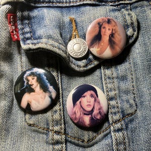 Stevie Nicks vintage 1980s pins from Mad Mona collection Fleetwood Mac