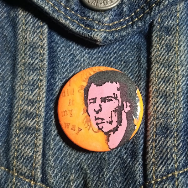 SEX PISTOLS! Sid Vicious! Vtg pin rare original Punk memorabilia! Nevermind The Bollocks Here's