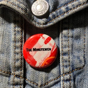 The Minutemen vintage 1980s band pin from Mad Mona collection