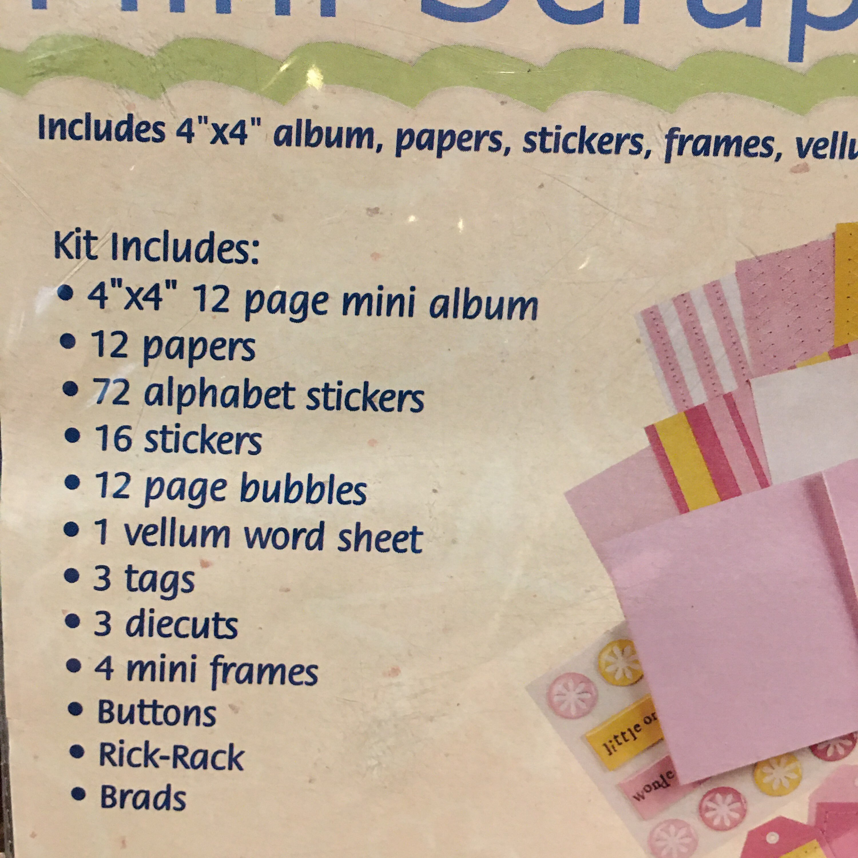 Mini Scrapbook Kit Baby Girl OR Baby Boy Etsy