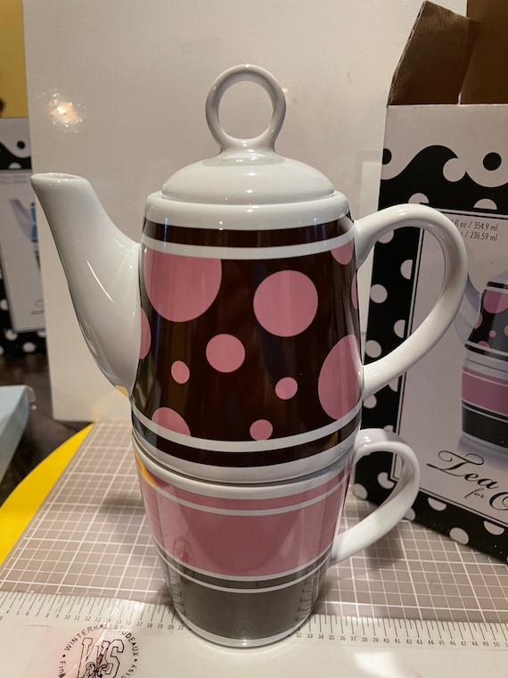 Tea for One Teapot and Cup Set Etsy