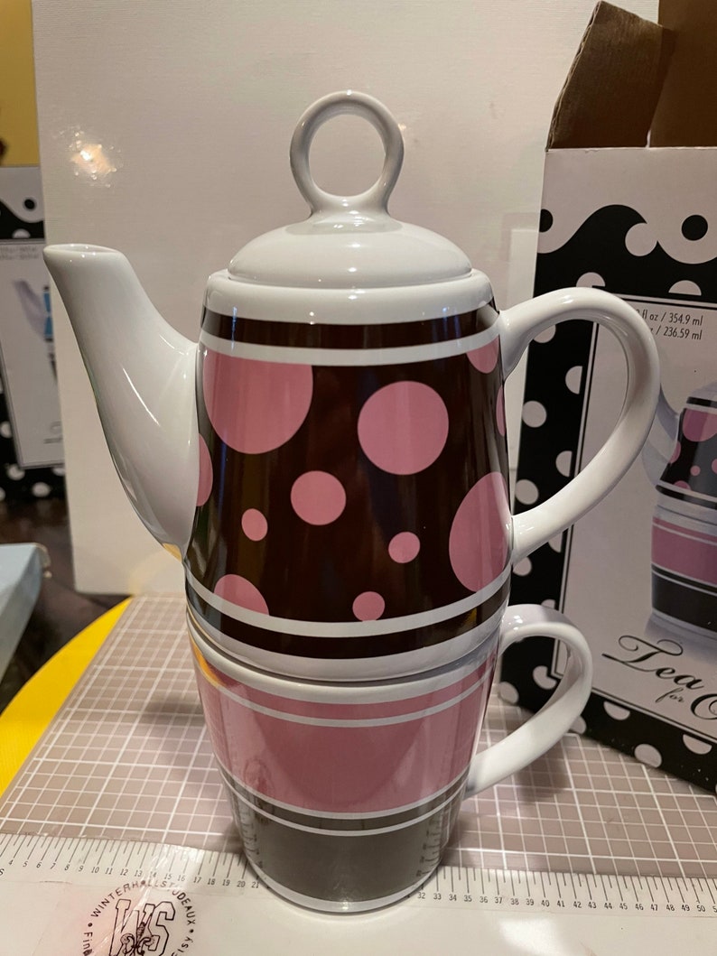 Tea for One Teapot and Cup Set Etsy