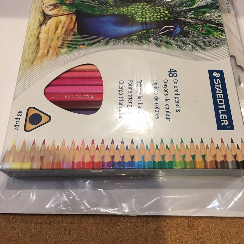 Staedtler Set of 48 Colored Pencils Etsy