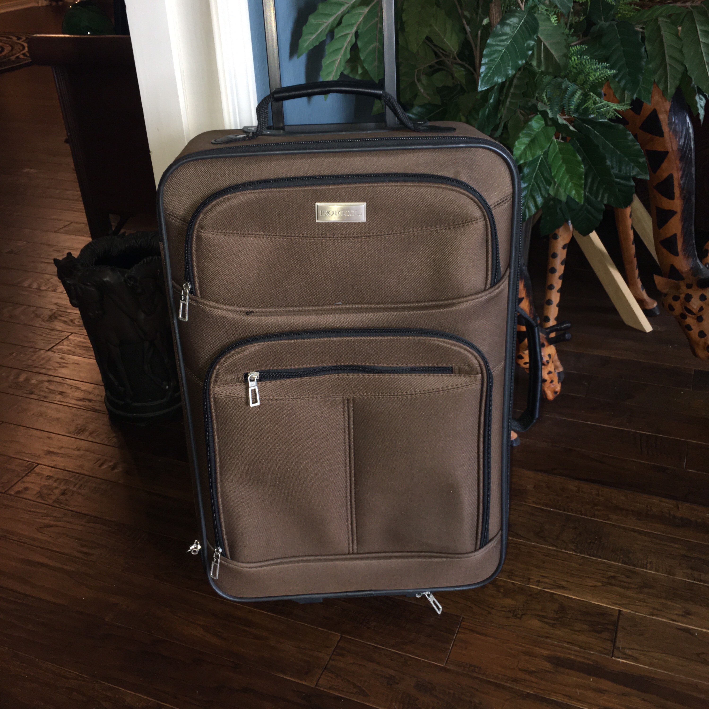 Protocol Rolling Luggage Carry On Etsy