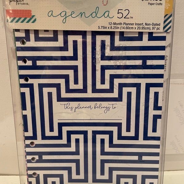 Agenda 52 Planner Etsy