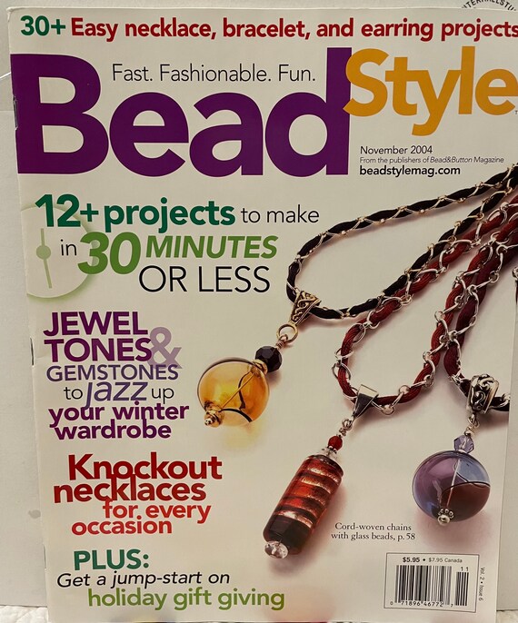 Bead style Magazine Back issues Etsy