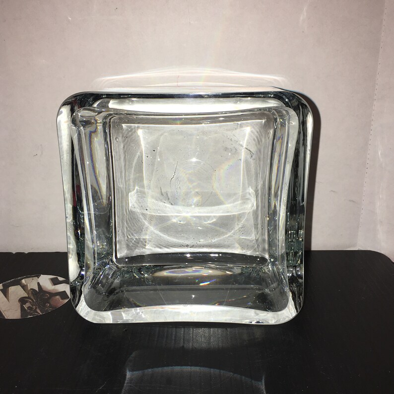 Krosno Poland Crystal Short Vase Etsy