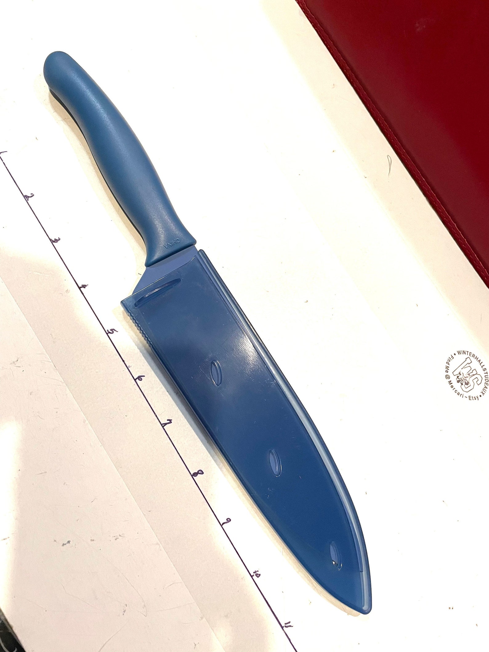 Pampered Chef Kitchen Knife with Sheath Etsy