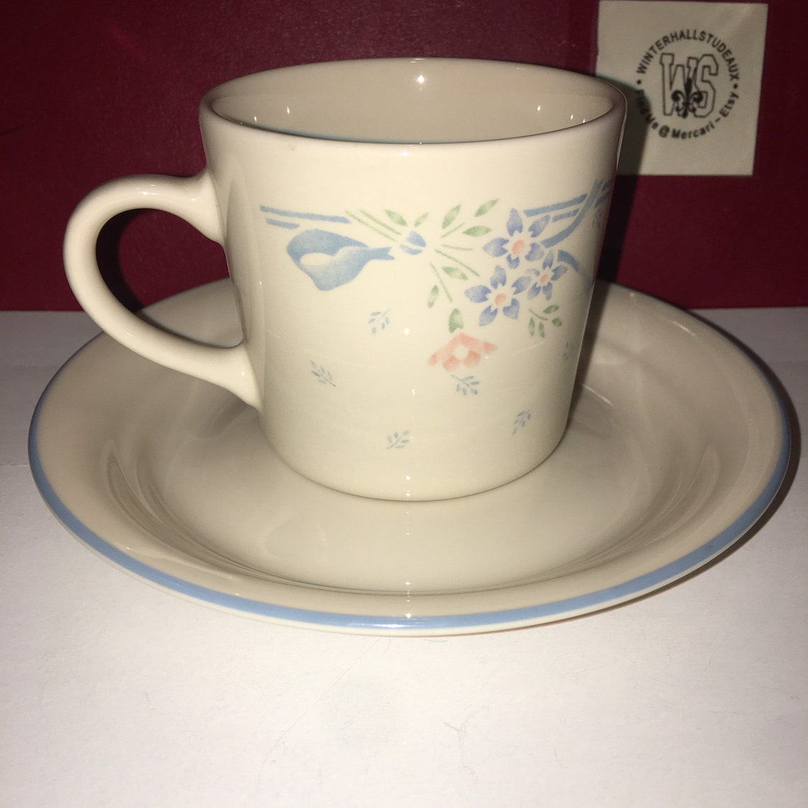 Corelle Symphony Cup & Saucer Set/4 Etsy
