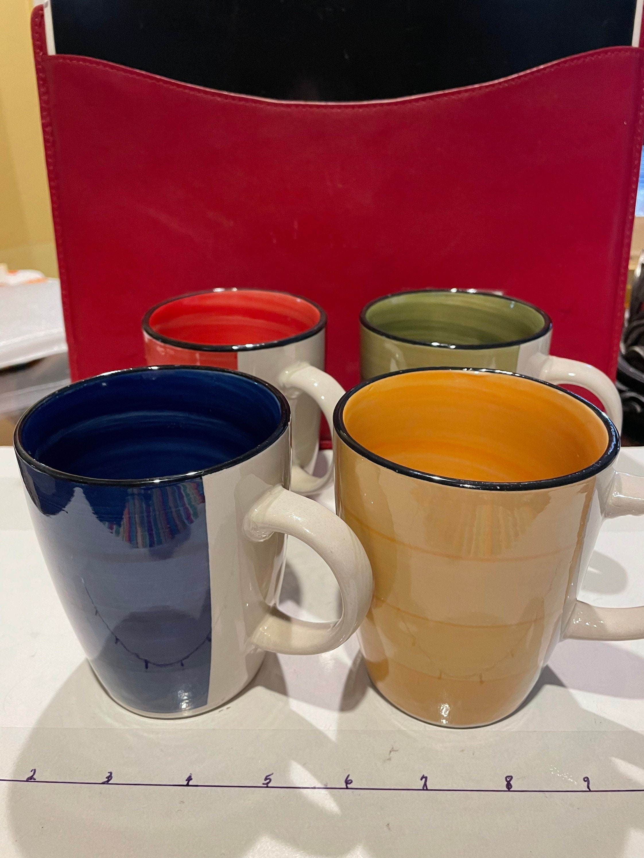 Set/4 GIBSON Home Ceramic Coffee Mugs Etsy