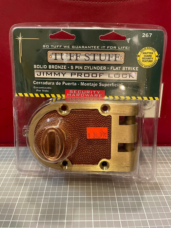 Jimmy Proof Door Lock Etsy