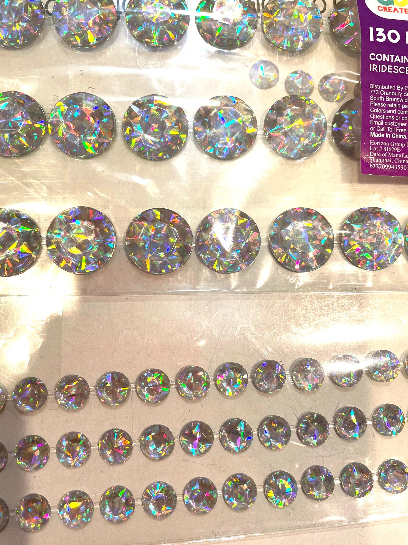 Adhesive Gemstones on a 12 X 9 Sheet. Clear Stones. Also 1/4 Etsy