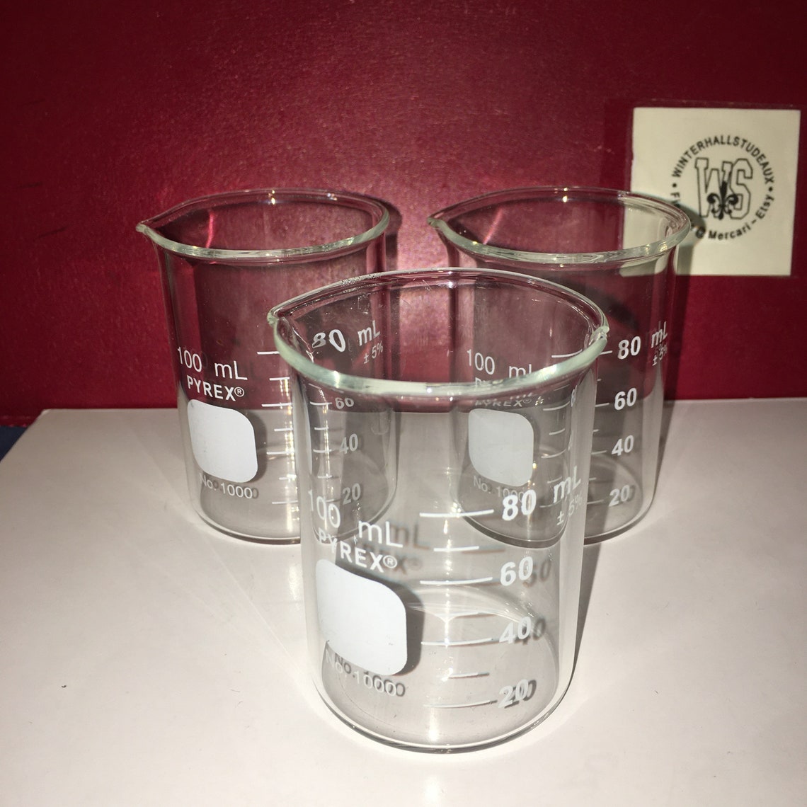 Set/3 Lab Measuring Flasks no 1000 Etsy