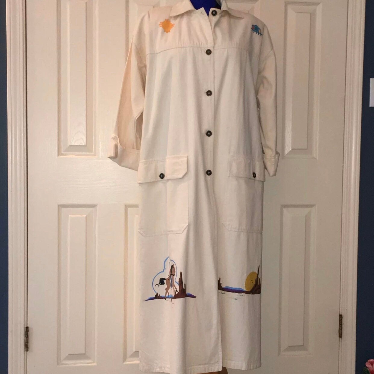 canvas duster coat full length