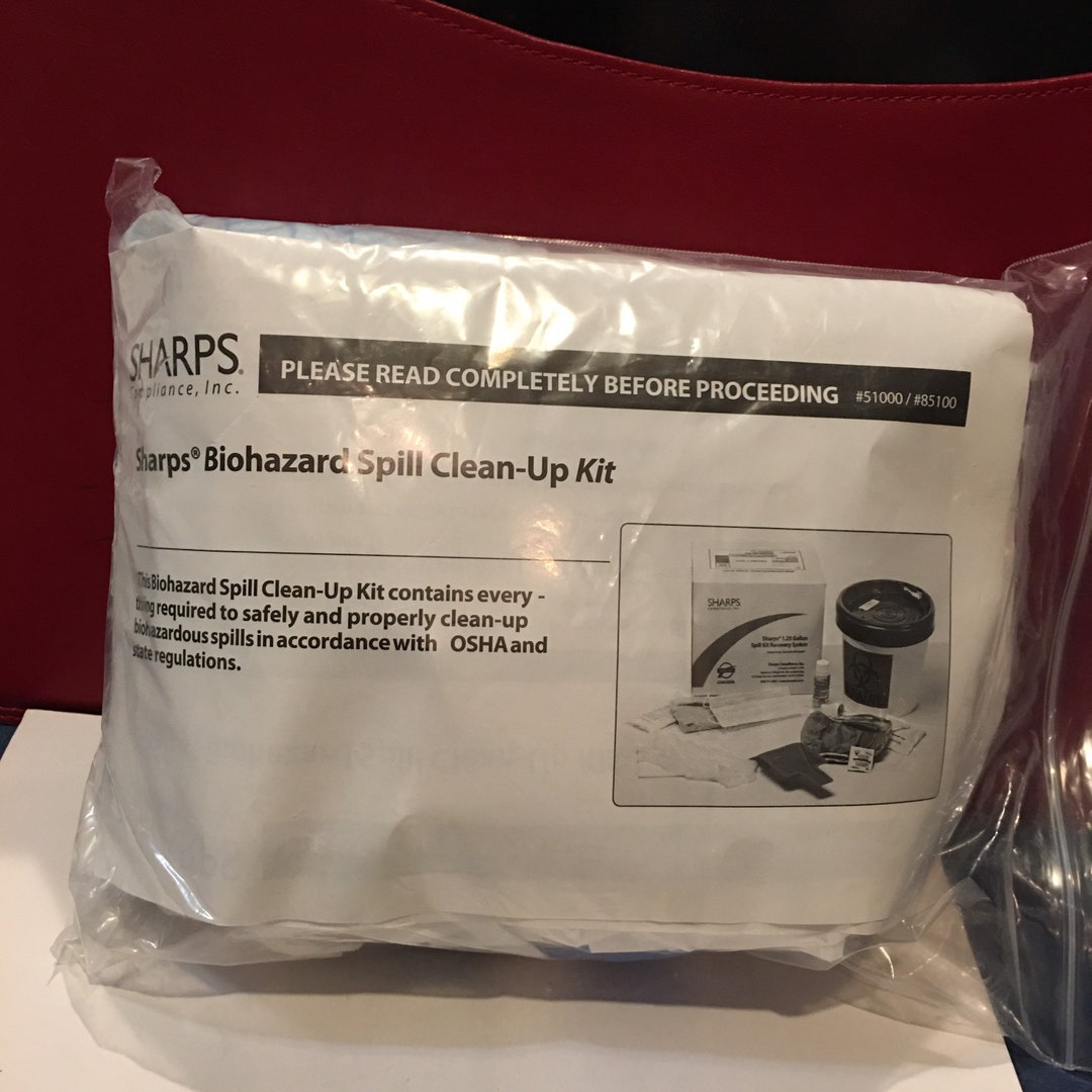Sharps Biohazard Spill Cleanup Kit Etsy